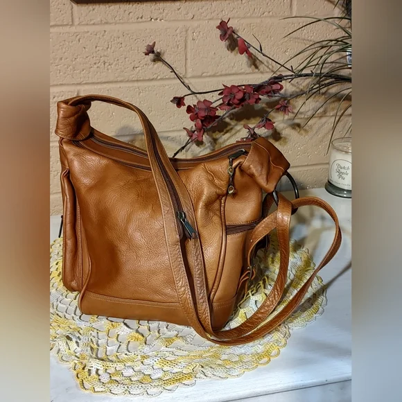 Leather Ranch Original Purse/Backpack Puro Cuero Leather ranch Original Backpack Purse Brown | eBay main image 3